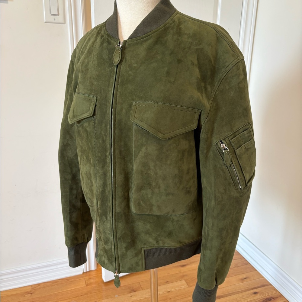 Stylish Olive Bomber Jacket